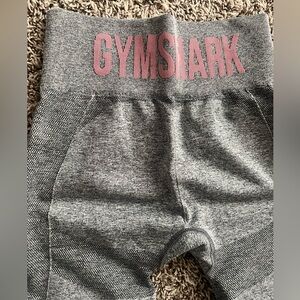 S | Gymshark Flex High Waisted Leggings - Charcoal Marl/Pink